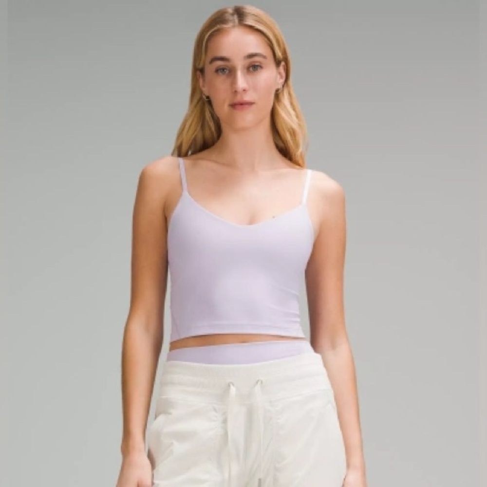 lululemon Align Cropped Cami Tank Top Light Support, A/B Cup - Lavender Dew - 6